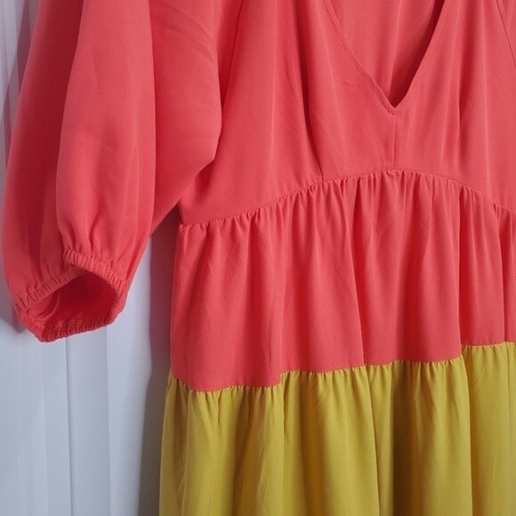 Entro Color Blocked Maxi Dress. Sz Small - Picture 8 of 16
